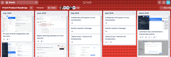 Front public product pipeline