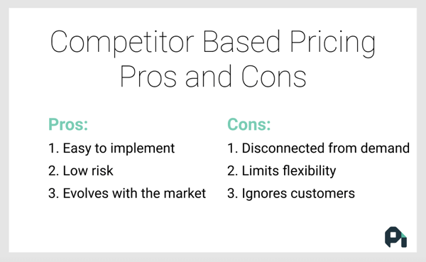 competitor based pricing pros and cons