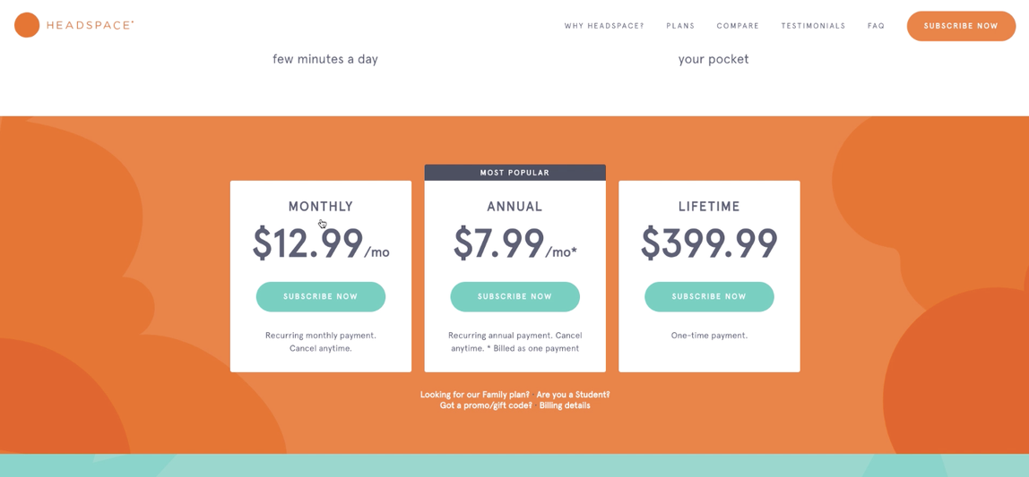 Tearing Down the Pricing of Headspace and Calm