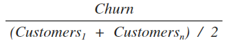 Adjusted Churn Formula