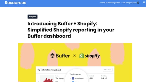 buffer + shopify