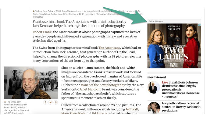 Advertising revenue model picture